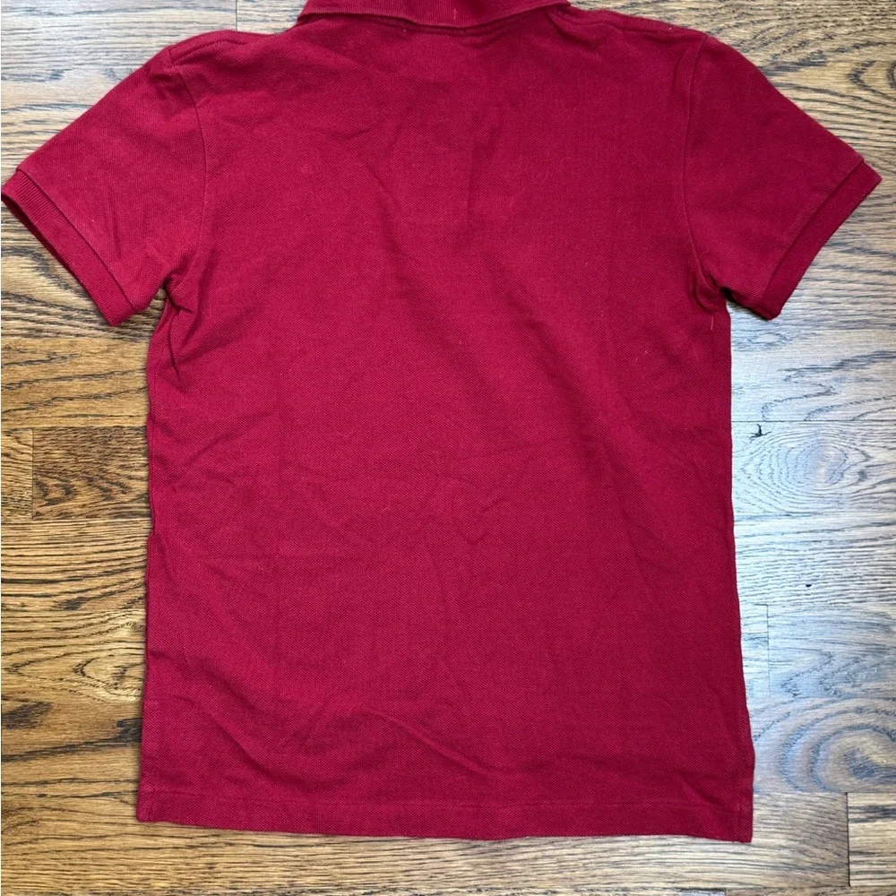 Polo by Ralph Lauren Boys Maroon/ Burgundy Pique Polo Shirt Size 6